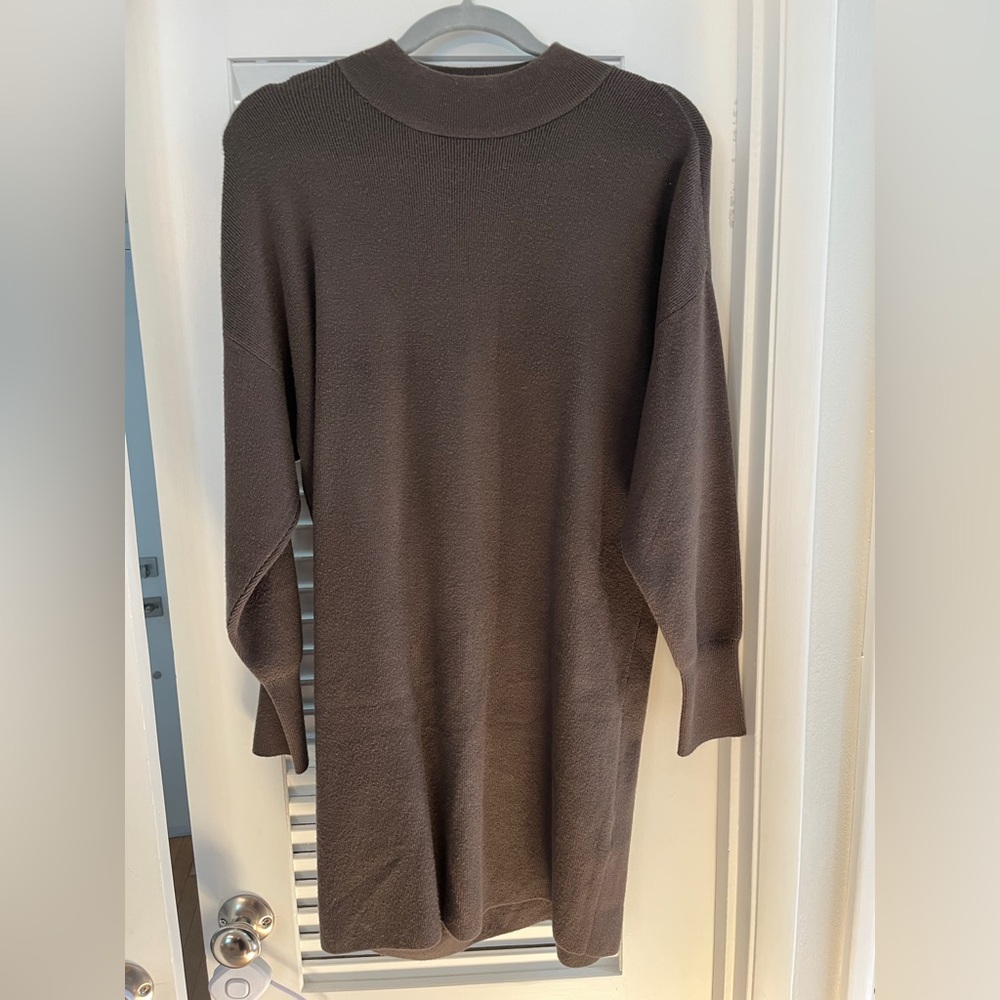 NWOT Abercrombie olive green mini sweater dress